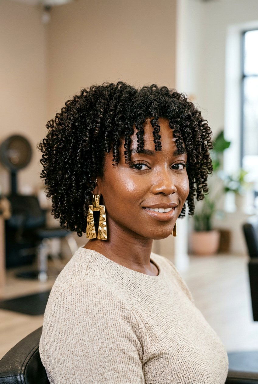 Tight Curly Haircut with Face Framing Layers - 20 curly cut with face framing pieces - 20 curly cut with face framing pieces