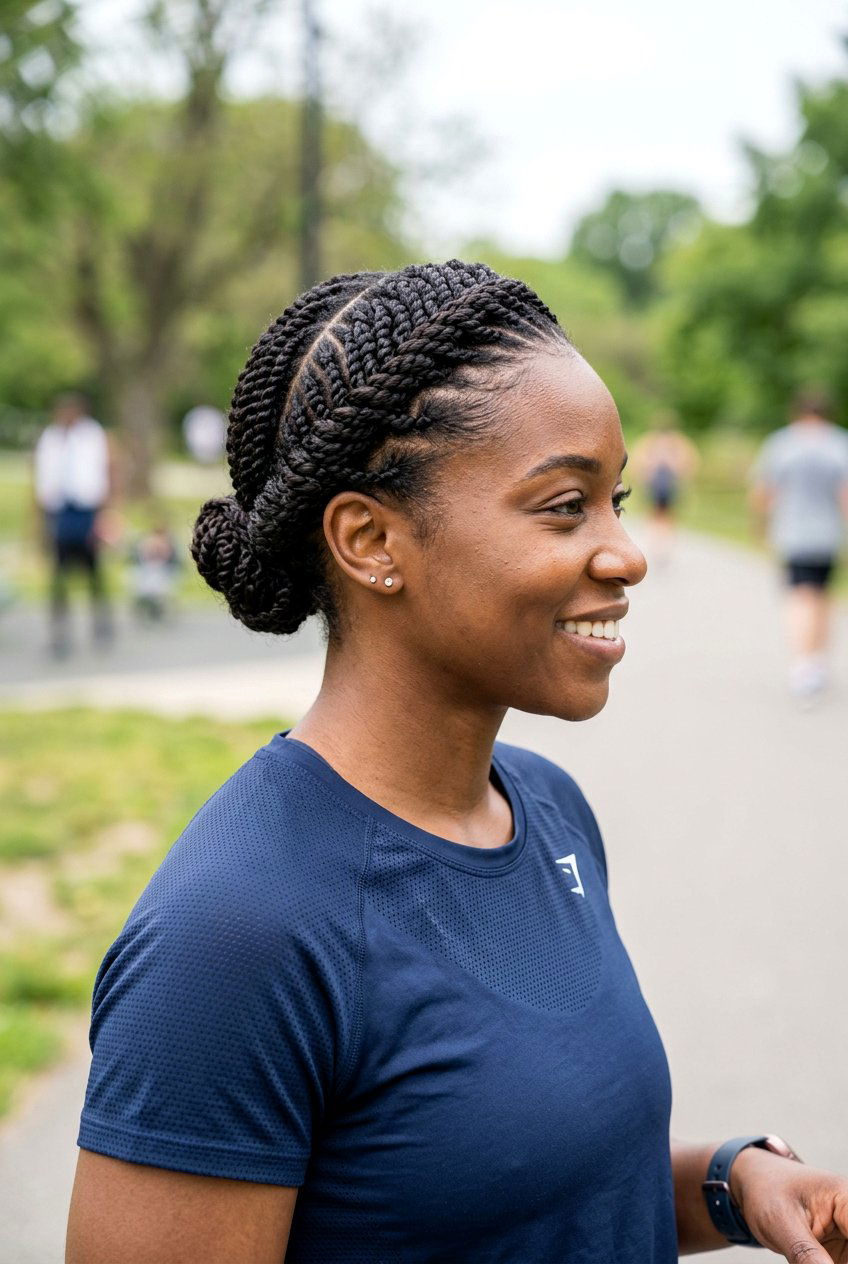 Tight Flat Twist Halo Updos - 20 flat twist halo hairstyle - 20 flat twist halo hairstyle