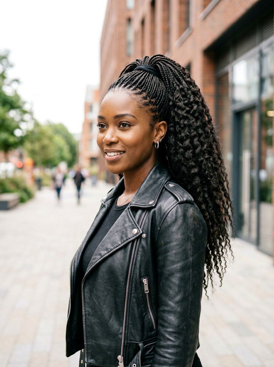 Tight Micro Braid Ponytail - 20 overnight braided ponytail waves - 20 overnight braided ponytail waves