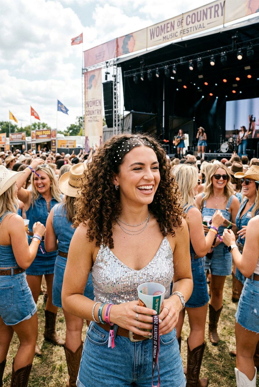 Tight Ringlet Curls Country Music Festival - 20 country concert curls hairstyle - 20 country concert curls hairstyle