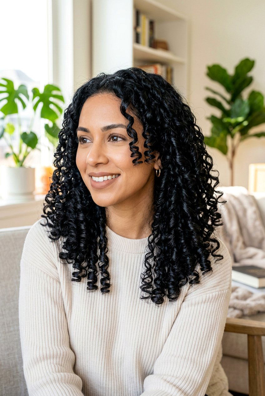 Tight Robe Belt Curls - 20 robe curls for shoulder length hair - 20 robe curls for shoulder length hair