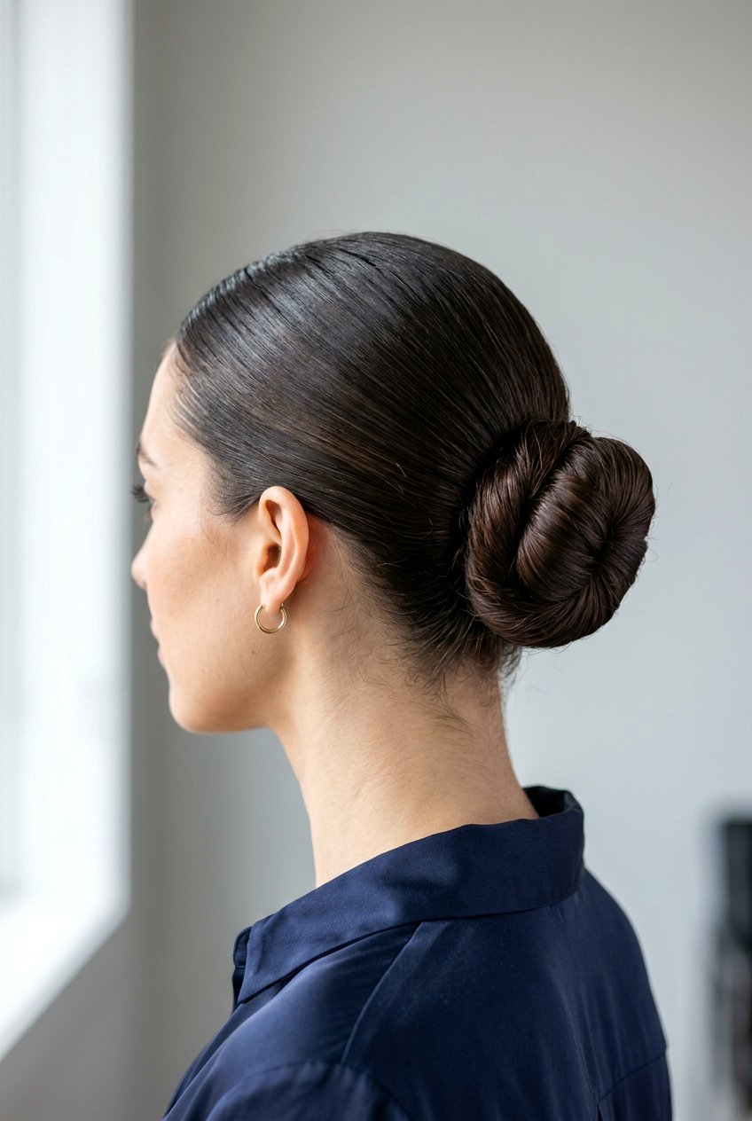 Tight Slick Bun For Long Hair - 20 clean girl slick bun - 20 clean girl slick bun