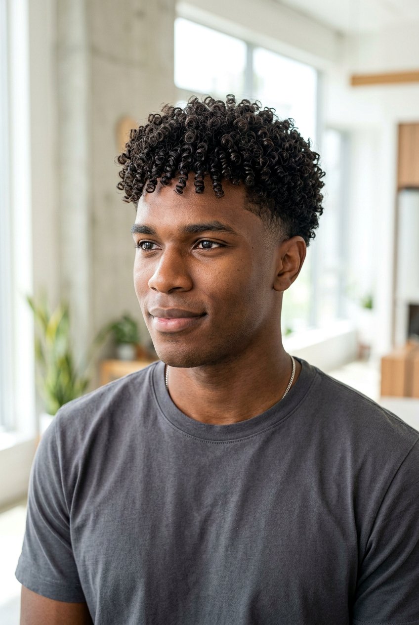 Tight Spiral Curly Perm For Men - 20 curly perm for men - 20 curly perm for men