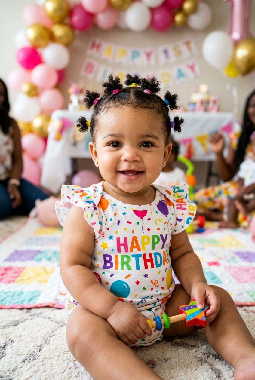 20 Cute First Birthday Hairstyles for Girls to Celebrate