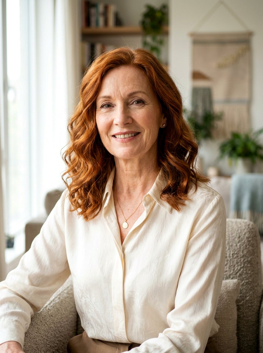 Titian Red Shoulder Length Hair - 20 red refresh for older women - 20 red refresh for older women