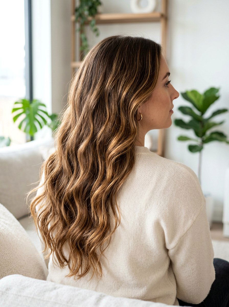 Toasted Bronde Balayage on Long Hair - 20 toasted bronde highlights - 20 toasted bronde highlights