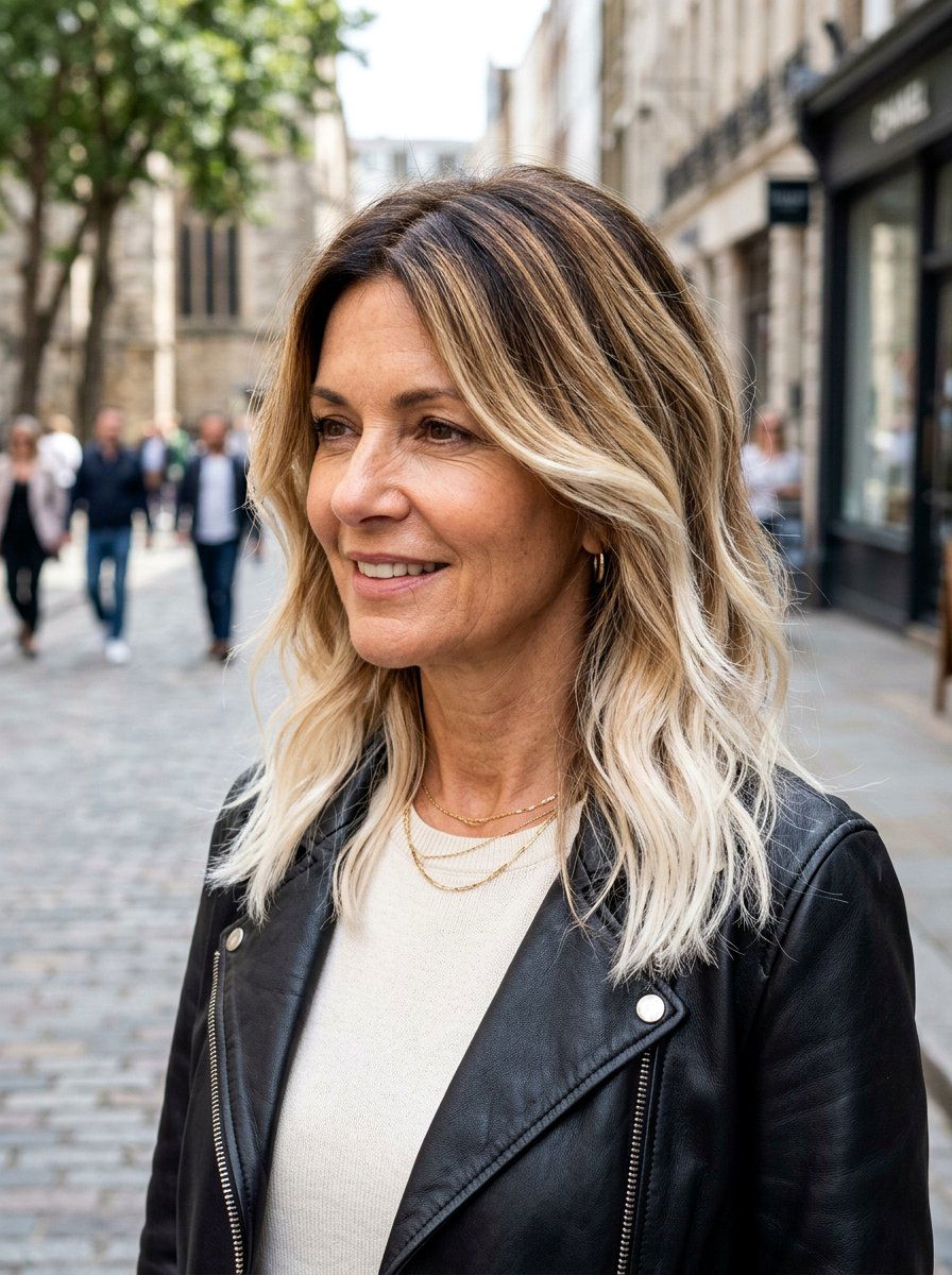 Toasted Coconut Balayage For Trendy Contrast - 20 subtle balayage for mature women - 20 subtle balayage for mature women