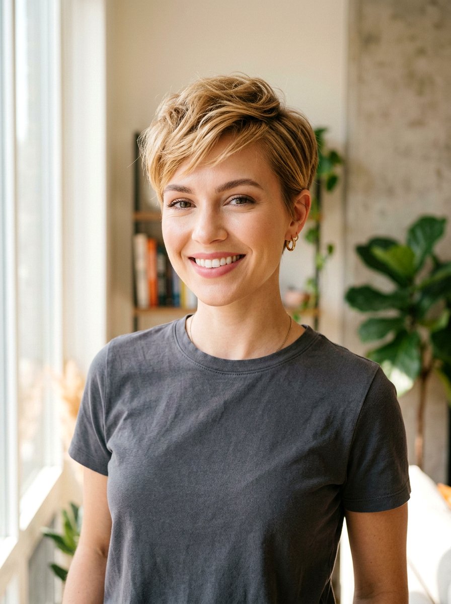 Toasted Honey Blonde Pixie Cut - 20 toasted honey blonde hair - 20 toasted honey blonde hair