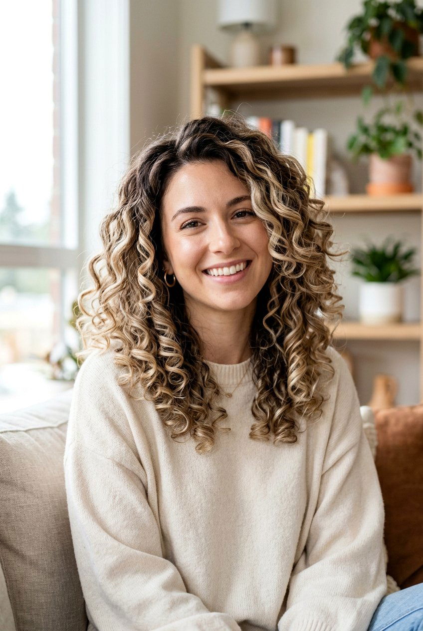 Toasted Marshmallow Blonde on Curly Hair - 20 toasted marshmallow blonde hair - 20 toasted marshmallow blonde hair
