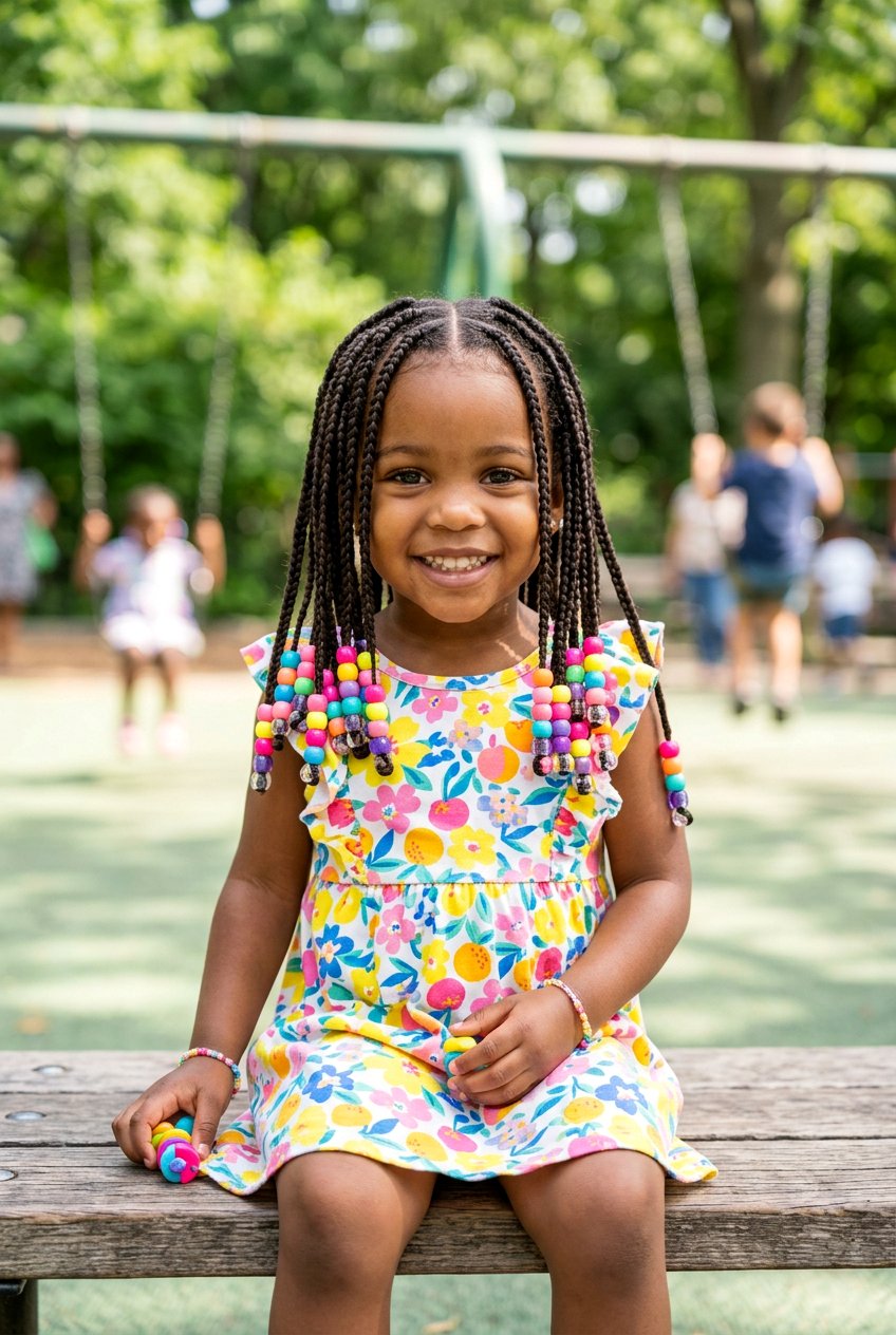 Toddler Box Braids With Beads - 20 cute braid styles for toddlers - 20 cute braid styles for toddlers