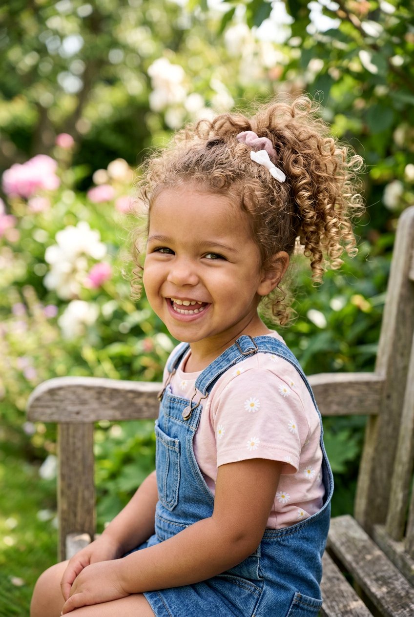 20 Adorable and Easy Toddler Ponytail Ideas for Little Girls
