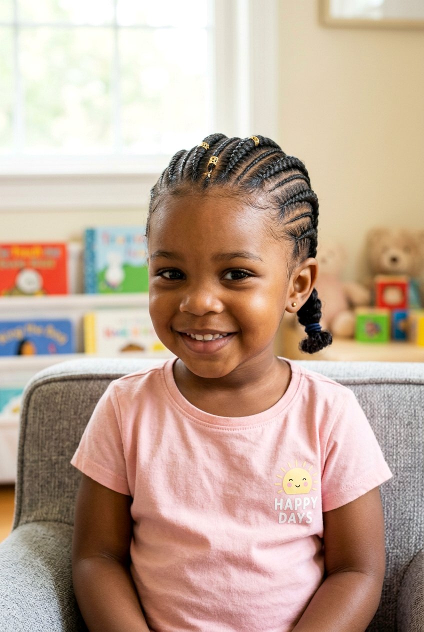Toddler Feed In Braids - 20 cute braid styles for toddlers - 20 cute braid styles for toddlers