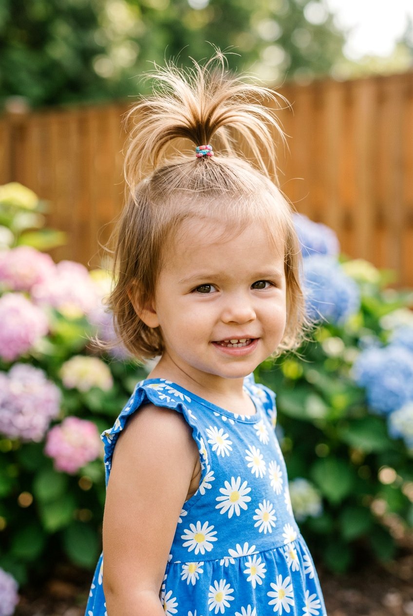 Toddler Fountain Ponytail - 20 toddler ponytail ideas - 20 toddler ponytail ideas