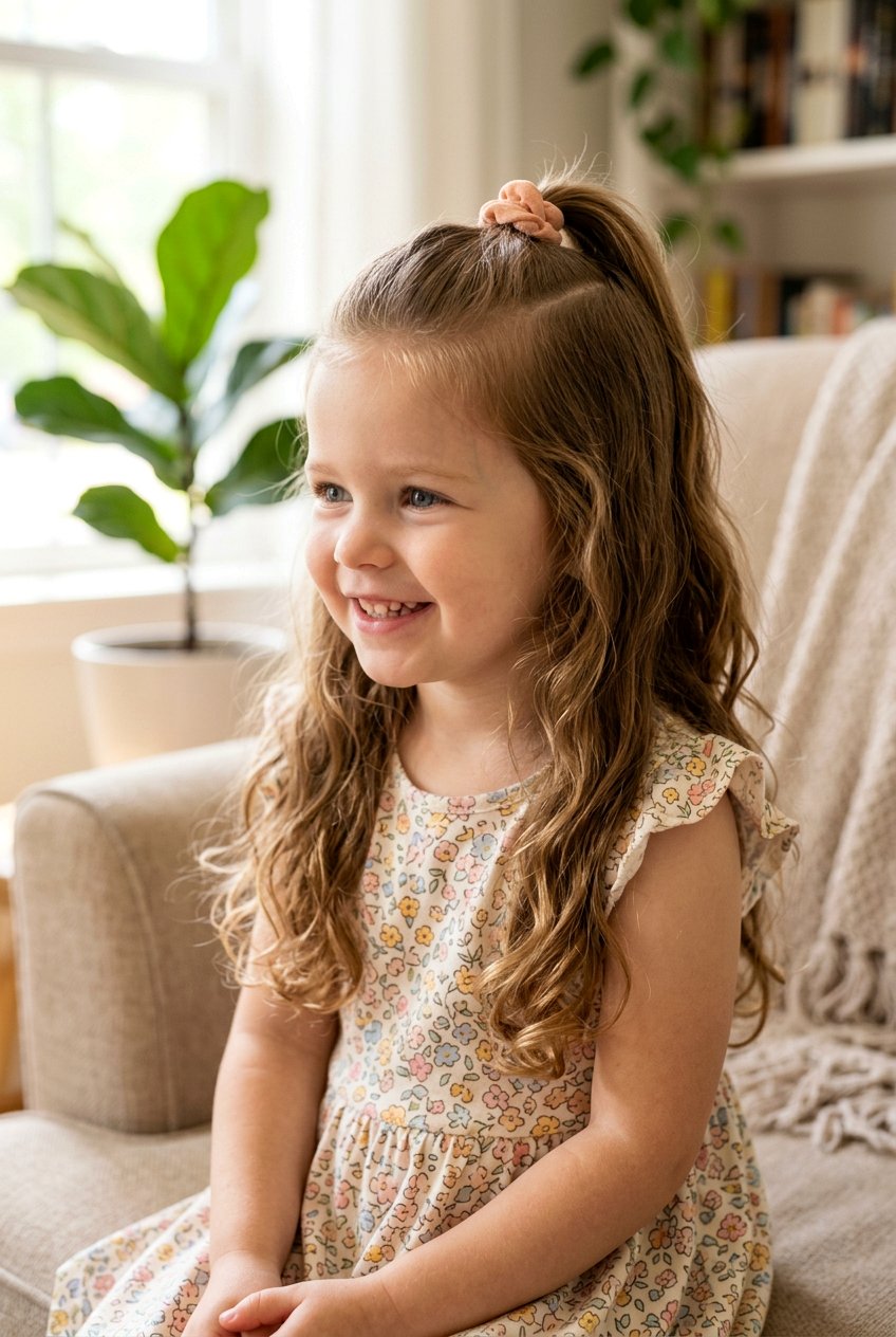 Toddler Half Up Ponytail - 20 toddler ponytail ideas - 20 toddler ponytail ideas