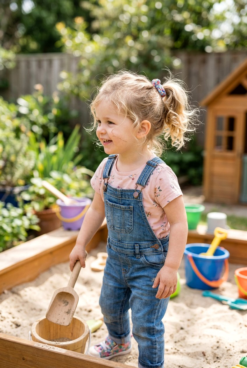 Toddler Messy Ponytail - 20 toddler ponytail ideas - 20 toddler ponytail ideas