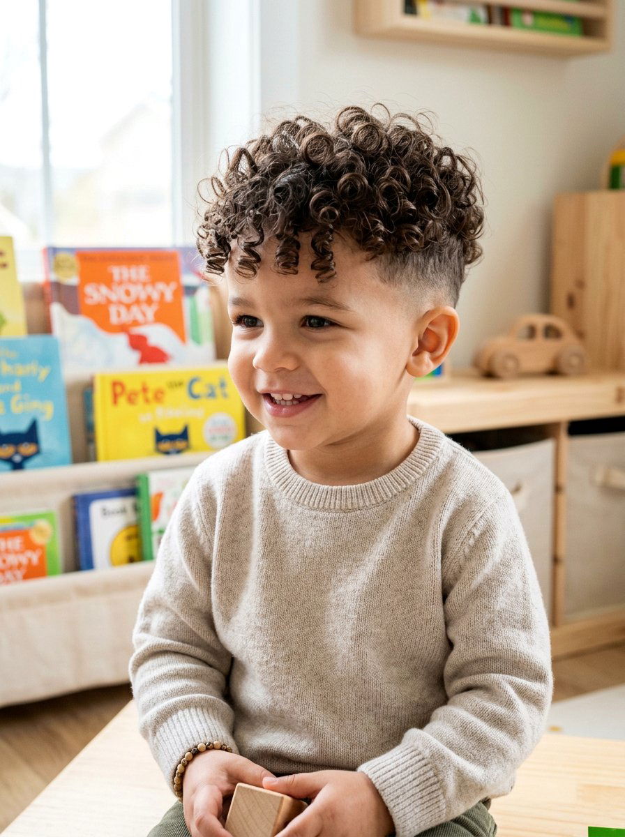 Toddler Taper Haircut With Curls On Top - 20 toddler taper haircut ideas - 20 toddler taper haircut ideas