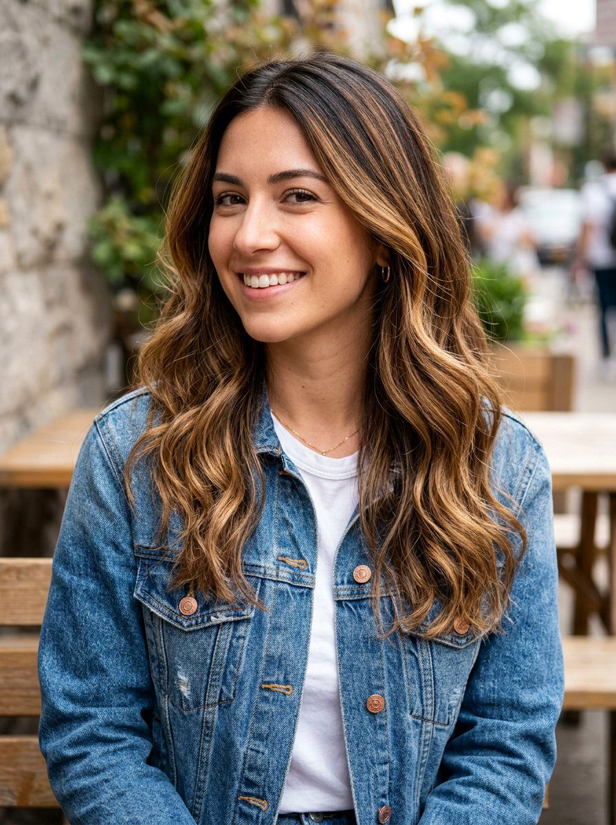 Toffee Balayage On Dark Hair - 20 summer balayage for dark hair - 20 summer balayage for dark hair