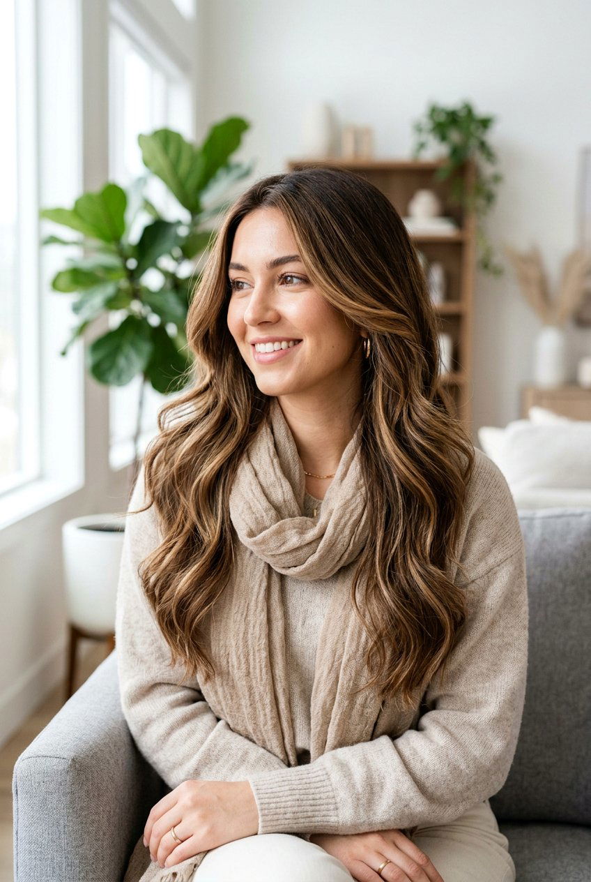 Toffee Brunette Balayage - 20 winter brunette balayage - 20 winter brunette balayage