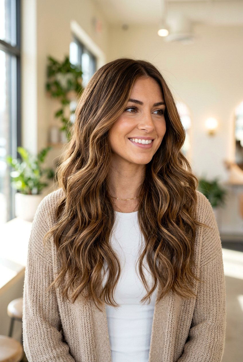 Toffee Brunette Balayage - 20 modern brunette balayage ideas - 20 modern brunette balayage ideas