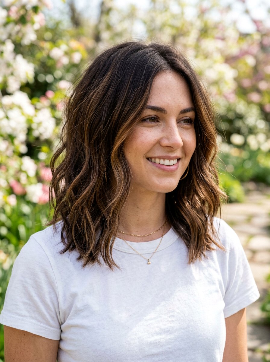 Toffee Highlights On Dark Brown Hair - 20 spring highlights for dark brown hair - 20 spring highlights for dark brown hair