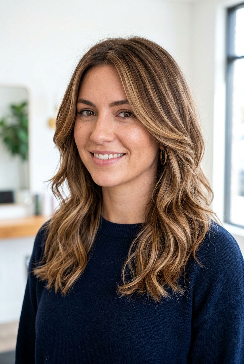 Toffee Highlights On Medium Brown Hair - 20 natural looking highlights for brown hair - 20 natural looking highlights for brown hair