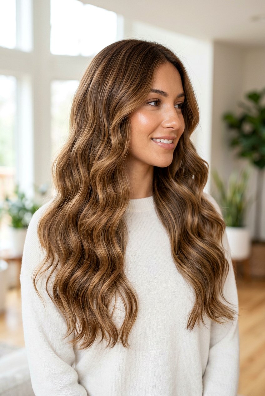 Toffee brown hair for long wavy hair - 20 toffee brown hair color - 20 toffee brown hair color