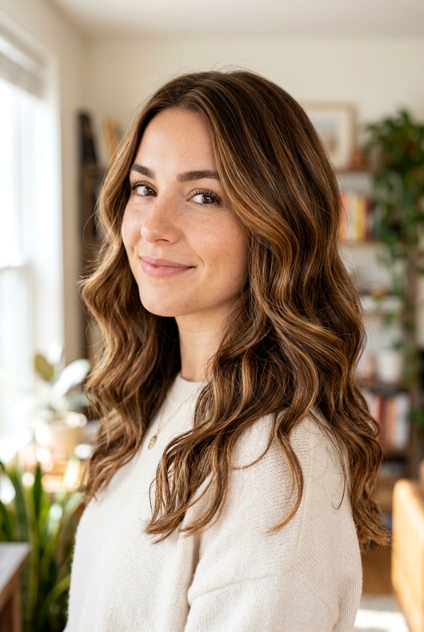 Toffee brown hair - 20 brunette hair ideas for winter - 20 brunette hair ideas for winter