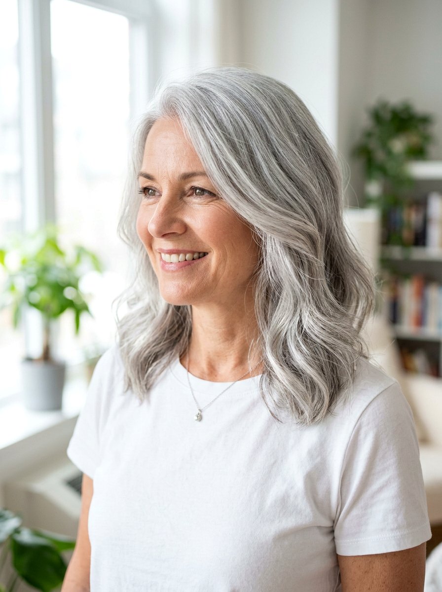 Toning Silver Gloss On Brassy Gray Hair - 20 silver gloss for mature gray hair - 20 silver gloss for mature gray hair