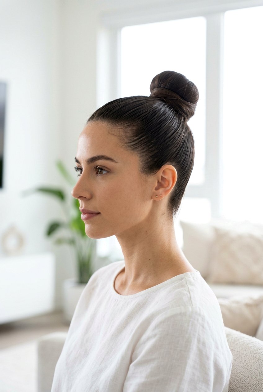 Top Knot - 20 quick hairstyles for school - 20 quick hairstyles for school