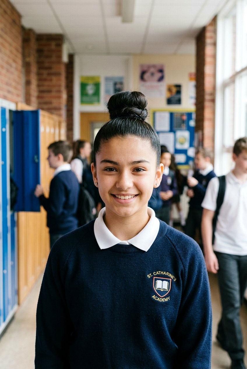 Top Knot Bun For School Girls - 20 school bun hairstyle for girls - 20 school bun hairstyle for girls