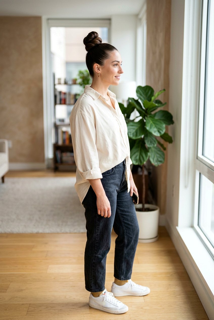 Top Knot Bun for Long Hair in Rainy Weather - 20 monsoon hairstyle for long hair - 20 monsoon hairstyle for long hair