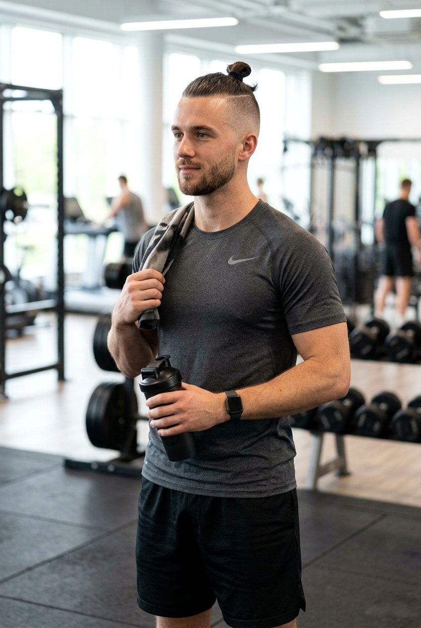 Top Knot Fade - 20 man bun with fade haircut - 20 man bun with fade haircut