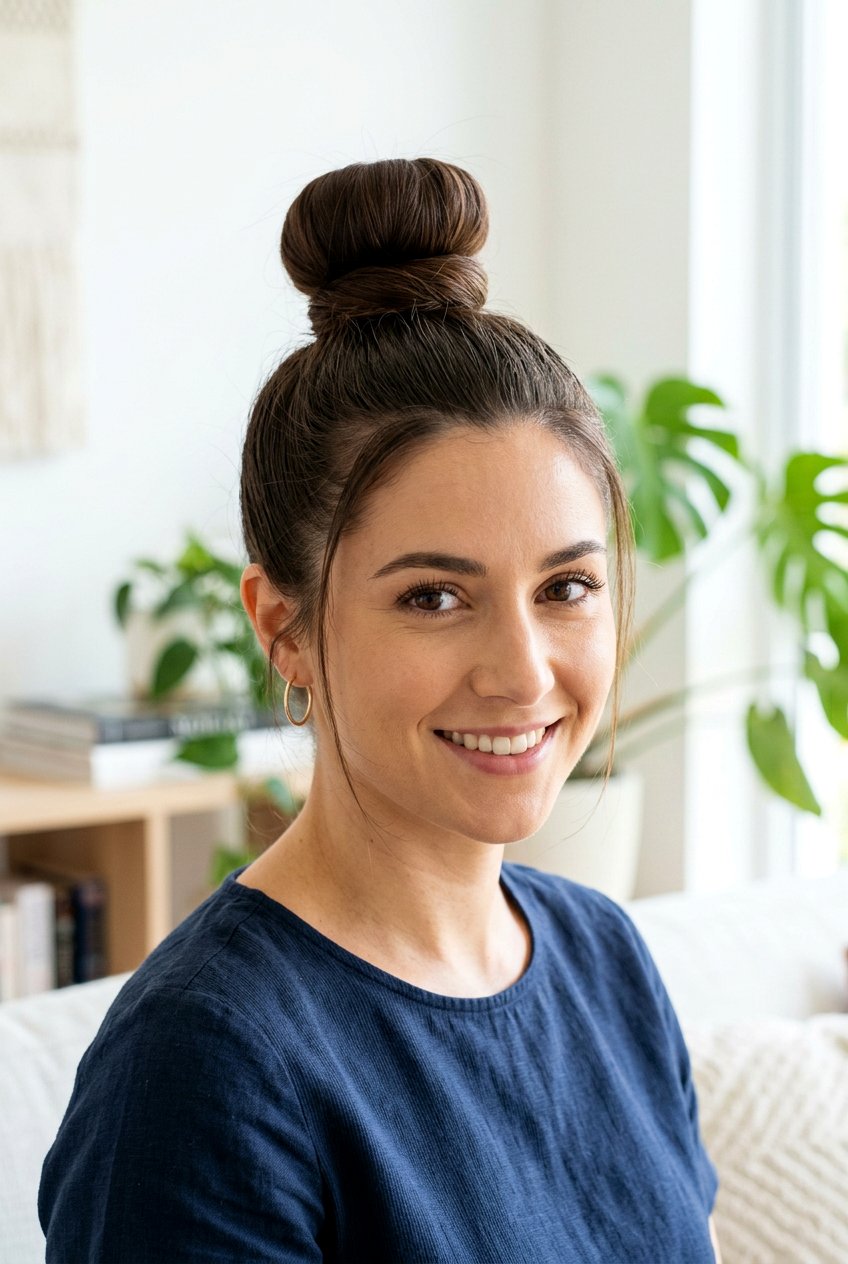 Top Knot For Long Hair - 20 easy hairstyles for long hair - 20 easy hairstyles for long hair