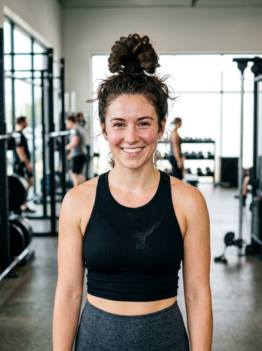 Top Knot Hairstyle - 20 easy hairstyle for thick wavy hair - 20 easy hairstyle for thick wavy hair