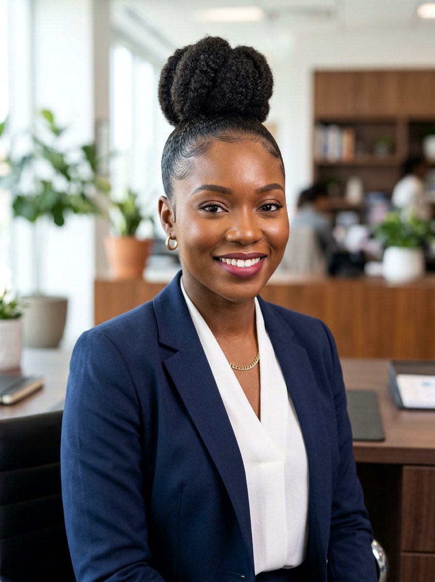 Top Knot Slick Back Bun On 4c Hair - 20 slick back bun for black women - 20 slick back bun for black women