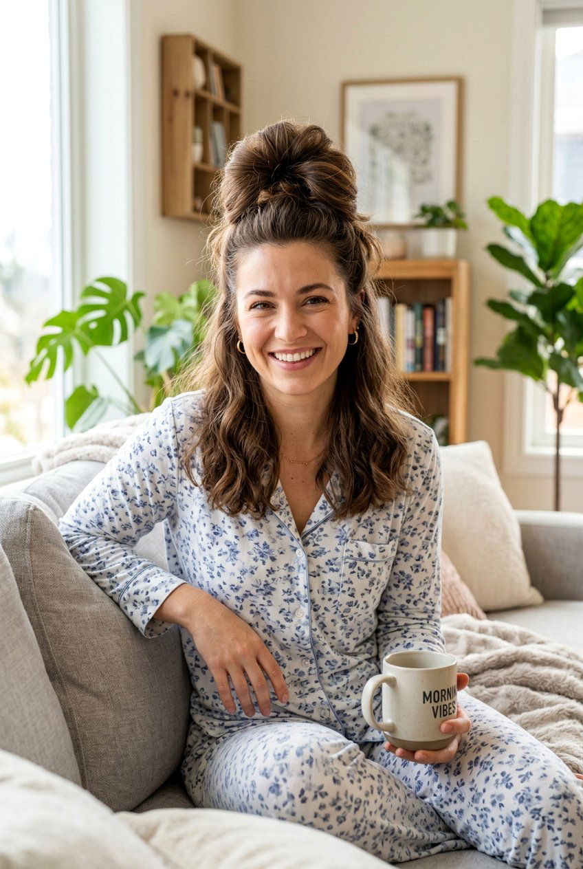 Top Knot Volume - 20 overnight bun curls for shoulder length hair - 20 overnight bun curls for shoulder length hair