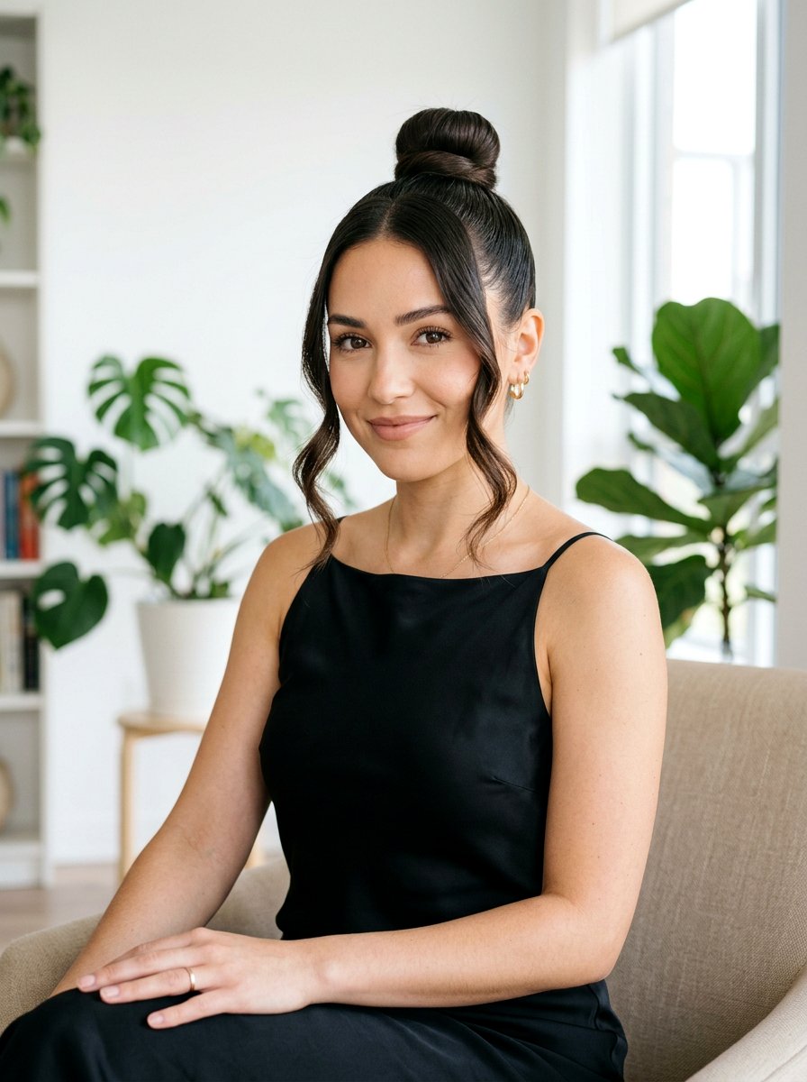 Top knot with face framing pieces - 20 prom hairstyles for natural hair - 20 prom hairstyles for natural hair