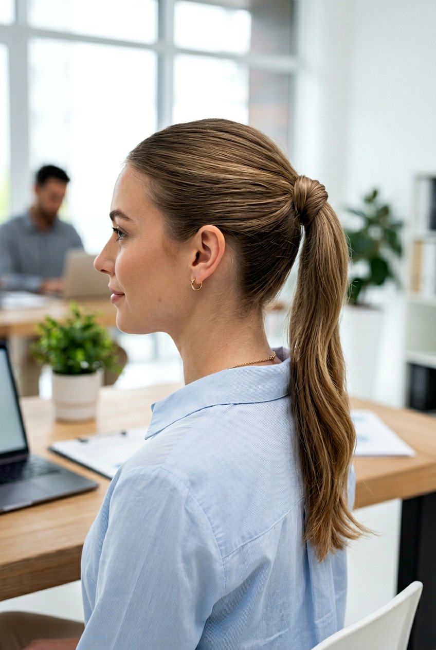 Topsy Tail Ponytail For Work - 20 mom easy work ponytail hairstyle - 20 mom easy work ponytail hairstyle