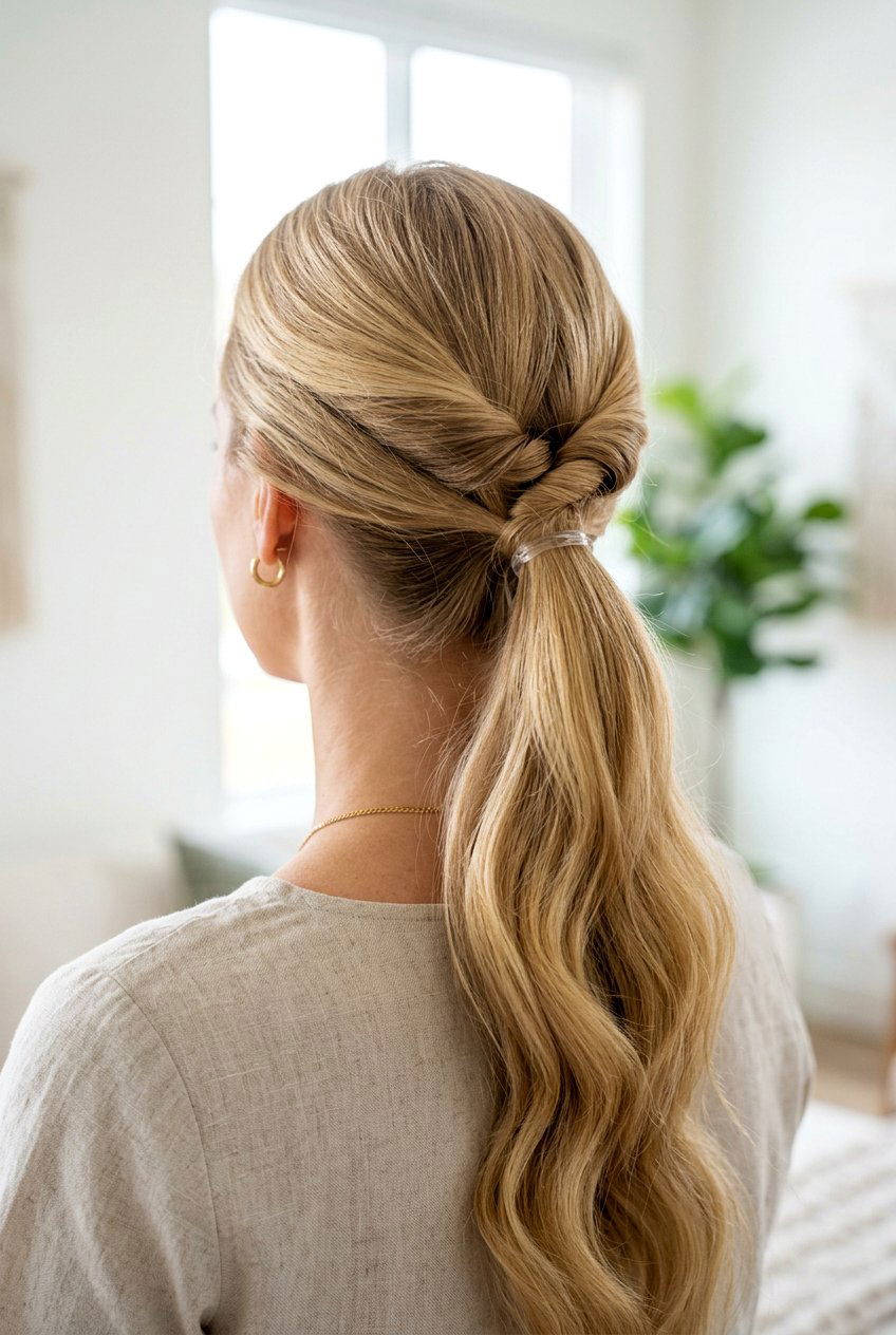 Topsy Tail Ponytail - 20 office hairstyles for women - 20 office hairstyles for women
