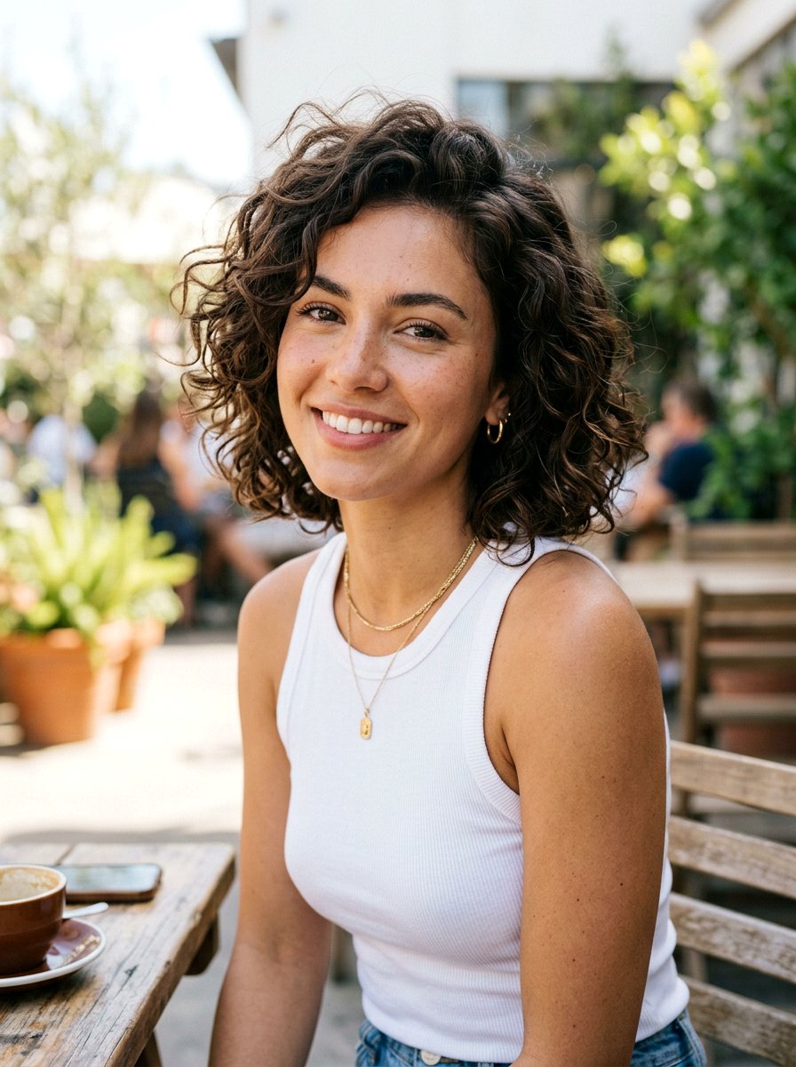 Tousled Curly Bob - 20 easy hairstyle for curly bob women - 20 easy hairstyle for curly bob women