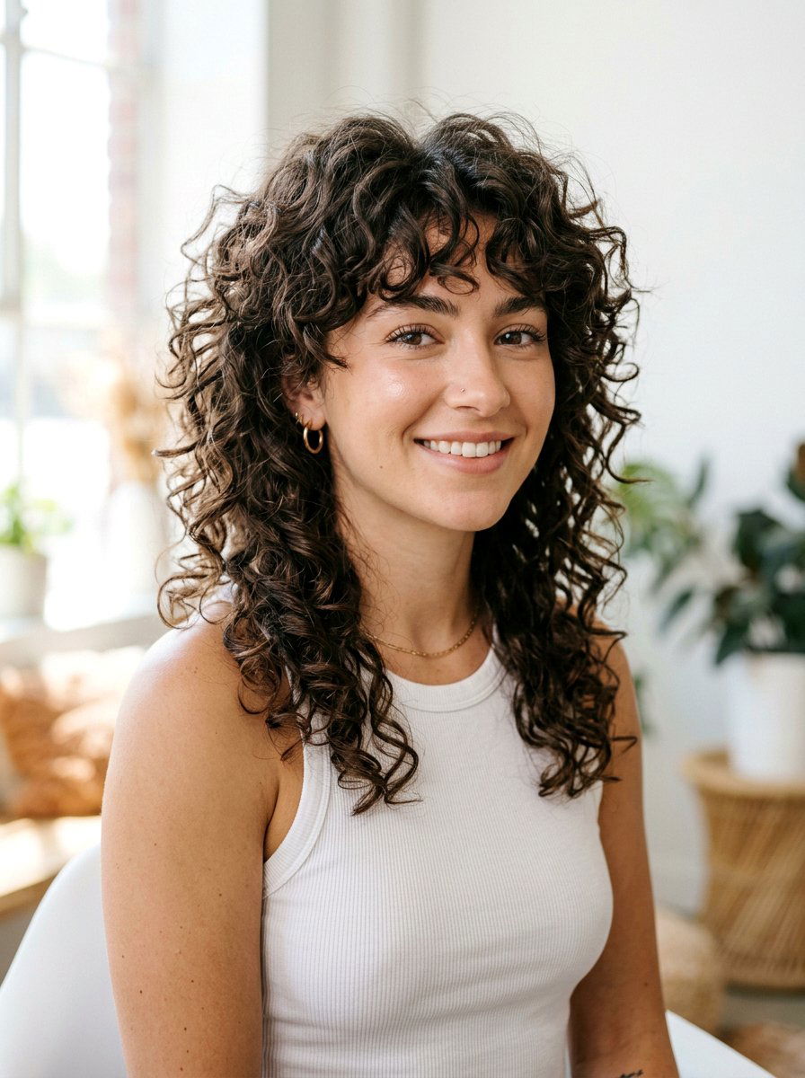 Tousled Curly Shag Haircut - 20 tousled shag haircut - 20 tousled shag haircut