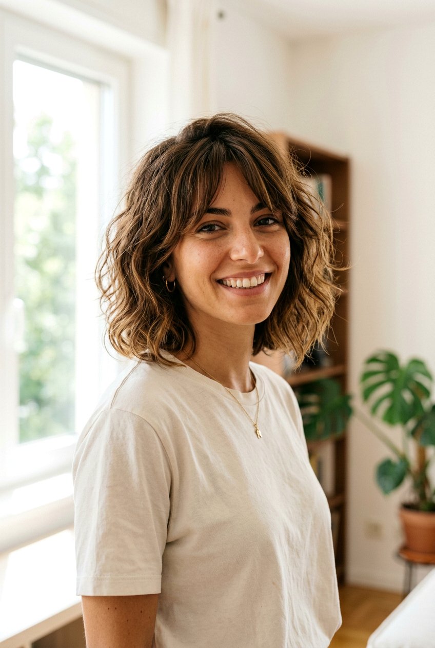 Tousled Italian Bob With Curtain Bangs - 20 italian bob with curtain bangs - 20 italian bob with curtain bangs