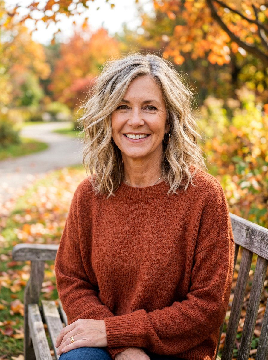 Tousled Lob - 20 easy hairstyle for mature women over 50 - 20 easy hairstyle for mature women over 50