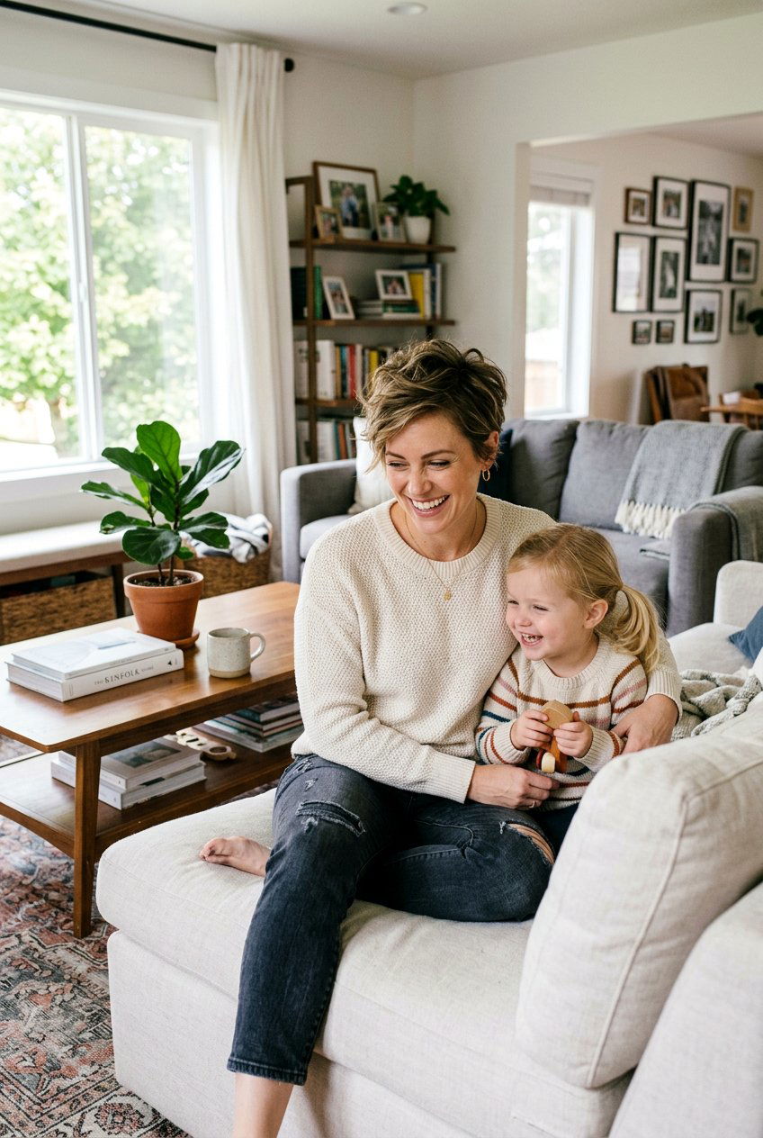 Tousled Pixie Cut For Moms Or Teens - 20 family photo hairstyles - 20 family photo hairstyles