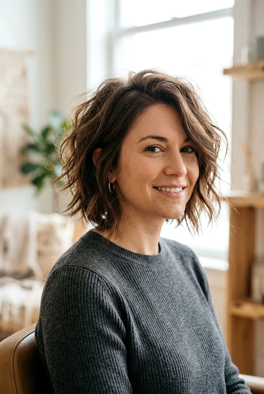 Tousled Voluminous Bob Haircut - 20 voluminous bob hairstyle - 20 voluminous bob hairstyle