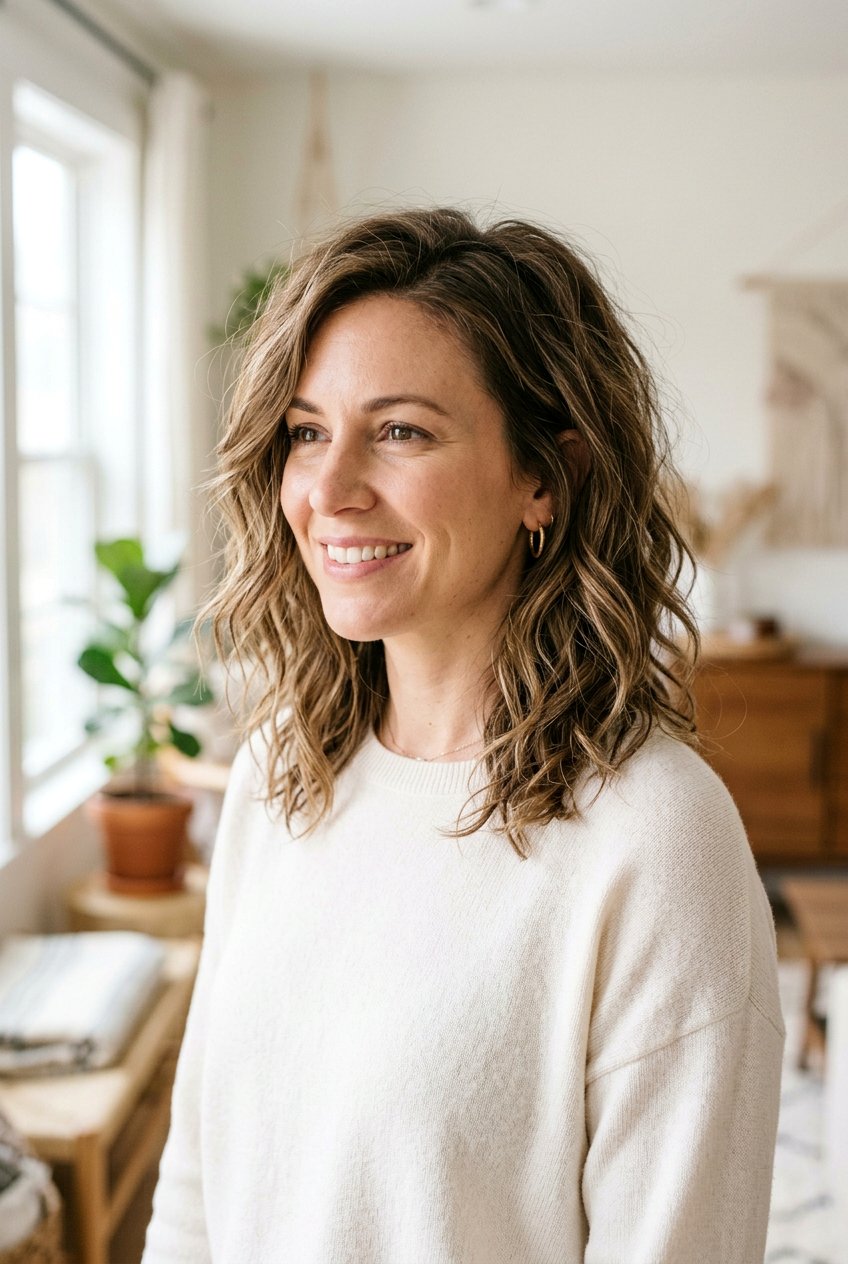 Tousled Waves on Medium Thinning Hair - 20 hairstyles to hide thinning hair - 20 hairstyles to hide thinning hair