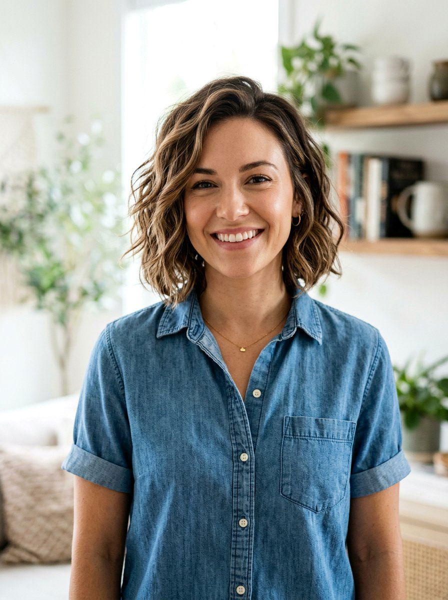 Tousled Wavy Bob - 20 wavy bob for fine hair women - 20 wavy bob for fine hair women