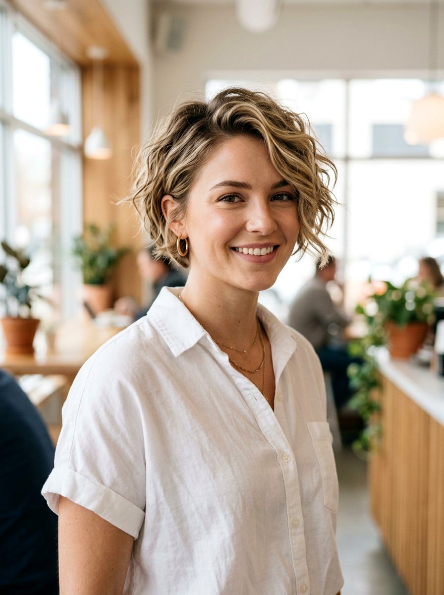 Tousled Wavy Haircut For Short Hair Women - 20 tousled wavy haircut for women - 20 tousled wavy haircut for women