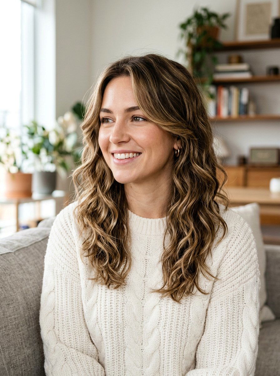 Tousled Wavy Haircut With Layers For Women - 20 tousled wavy haircut for women - 20 tousled wavy haircut for women