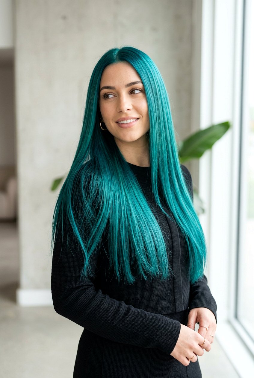 Transformative Teal Hair Color - 20 salon fresh hair color ideas - 20 salon fresh hair color ideas